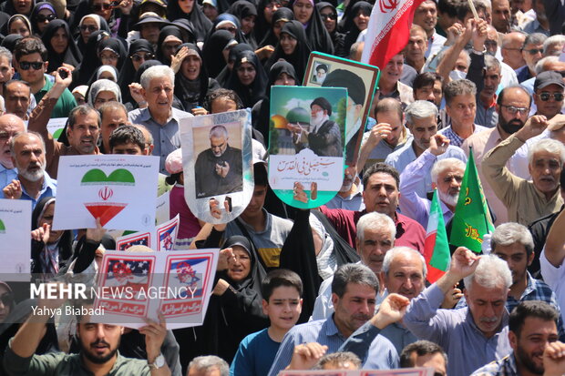 راهپیمایی «جمعه خشم و نصر» در کرمانشاه