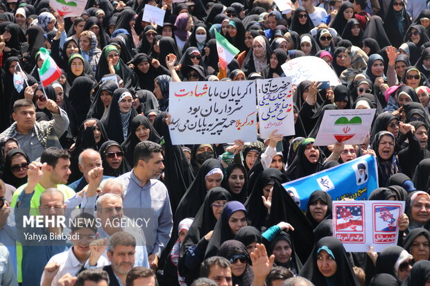 راهپیمایی «جمعه خشم و نصر» در کرمانشاه