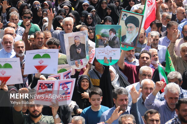 راهپیمایی «جمعه خشم و نصر» در کرمانشاه
