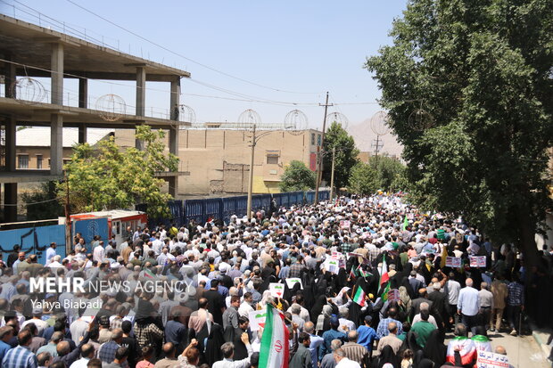 راهپیمایی «جمعه خشم و نصر» در کرمانشاه