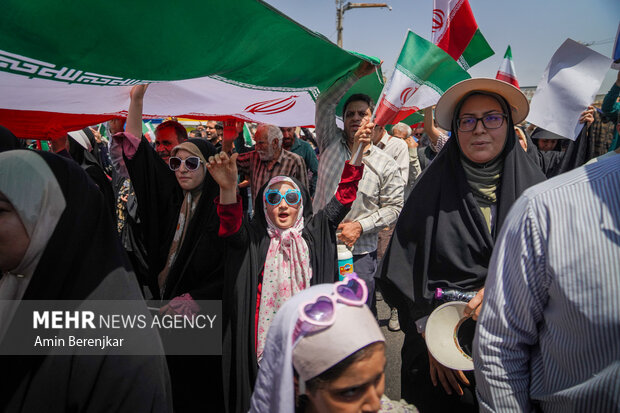 راهپیمایی جمعه خشم و نفرت از جنایات رژیم صهیونیستی در شیراز