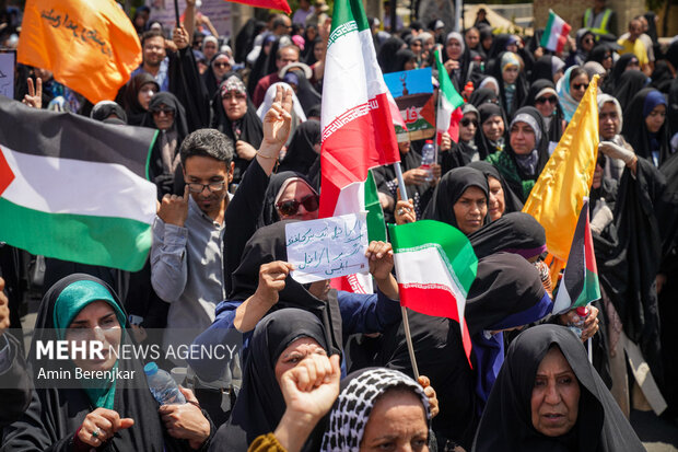 راهپیمایی جمعه خشم و نفرت از جنایات رژیم صهیونیستی در شیراز