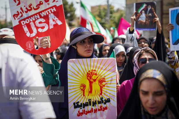 راهپیمایی جمعه خشم و نفرت از جنایات رژیم صهیونیستی در شیراز
