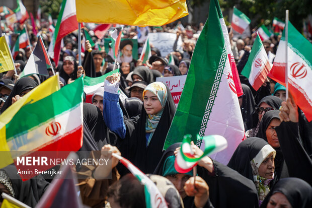راهپیمایی جمعه خشم و نفرت از جنایات رژیم صهیونیستی در شیراز