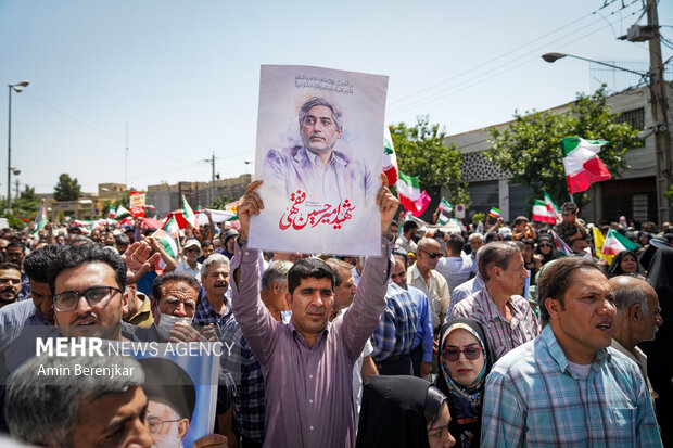راهپیمایی جمعه خشم و نفرت از جنایات رژیم صهیونیستی در شیراز