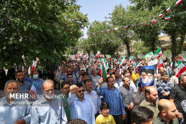 راهپیمایی جمعه خشم و نصر در شهرکرد
