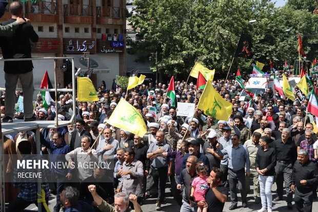 راهپیمایی جمعه «خشم و نصر» در ساری