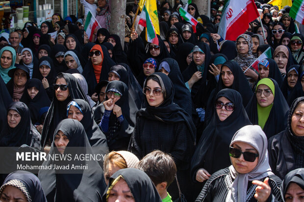 راهپیمایی "خشم و نصر" در قزوین