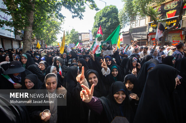 راهپیمایی "خشم و نصر" در قزوین