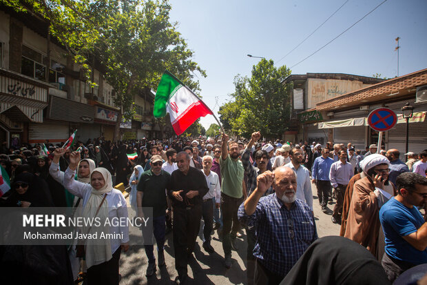 راهپیمایی "خشم و نصر" در قزوین