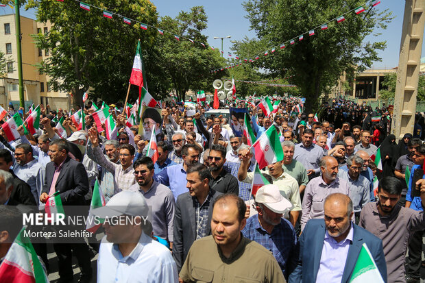 راهپیمایی جمعه خشم و نصر در شهرکرد
