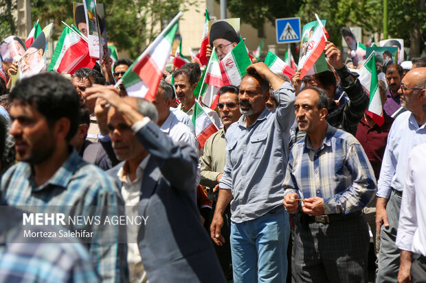 راهپیمایی جمعه خشم و نصر در شهرکرد