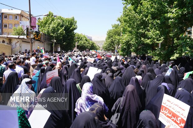 راهپیمایی «جمعه خشم و نصر» در یاسوج