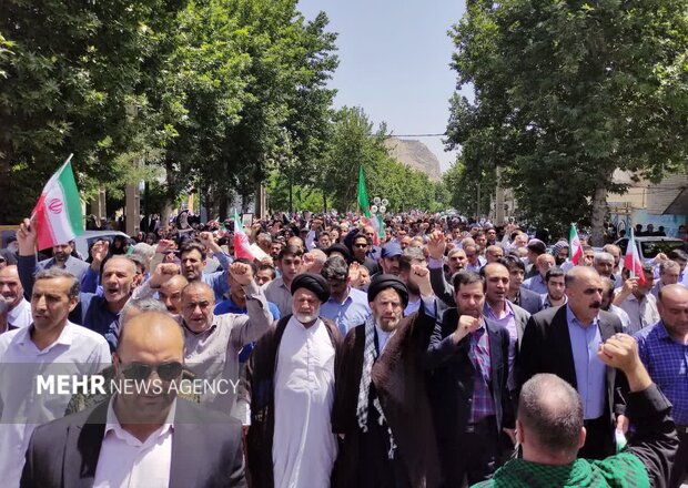 راهپیمایی جمعه «خشم و نصر» در خرم‌آباد