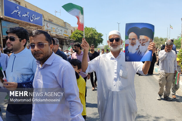 راهپیمایی «جمعه خشم و نصر» در بوشهر