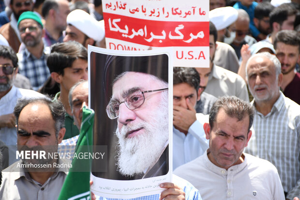 راهپیمایی «جمعه خشم و نصر» در بیرجند