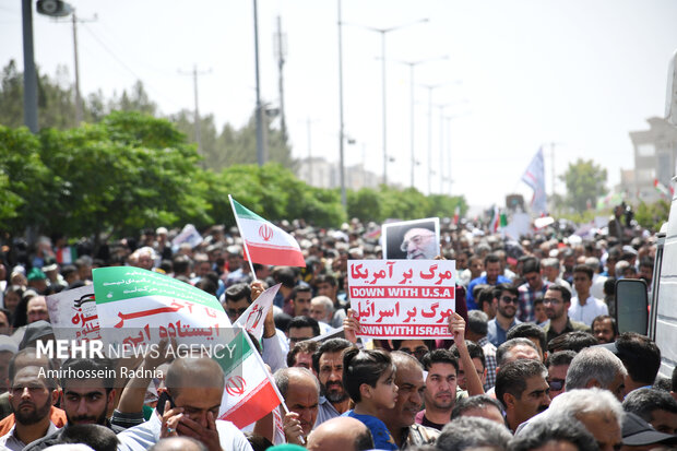 راهپیمایی «جمعه خشم و نصر» در بیرجند