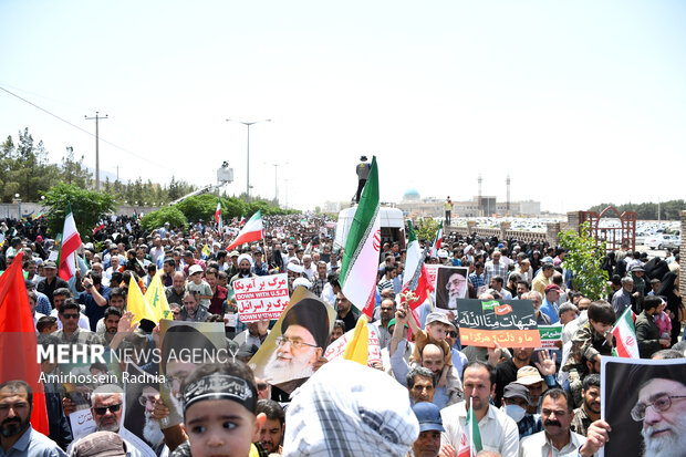 راهپیمایی «جمعه خشم و نصر» در بیرجند