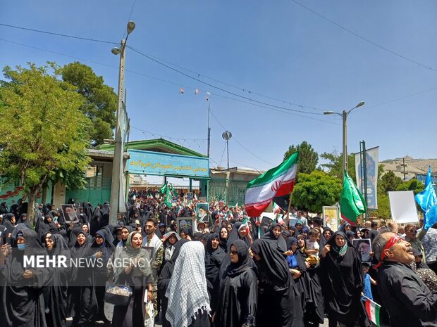 راهپیمایی جمعه «خشم و نصر» در خرم‌آباد