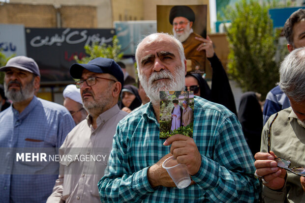 راهپیمایی جمعه خشم و نصر و تشییع پیکر ۵ شهید حمله رژیم صهیونی در قم