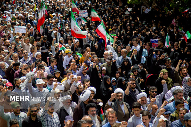 برگزاری راهپیمایی «جمعههای خشم و نصر» در حمایت مظلومان غزه در قم