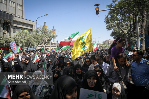 راهپیمایی جمعه خشم و نصر در مشهد