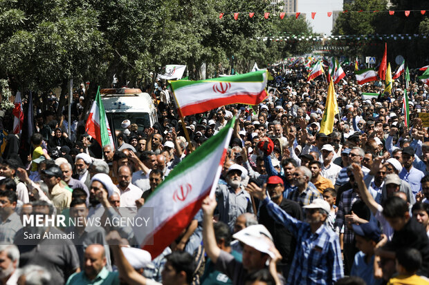 راهپیمایی جمعه خشم و نصر در مشهد