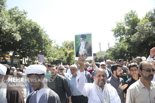 راهپیمایی جمعه خشم و نصر در مشهد