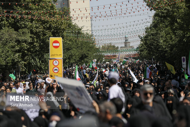 راهپیمایی جمعه خشم و نصر در مشهد