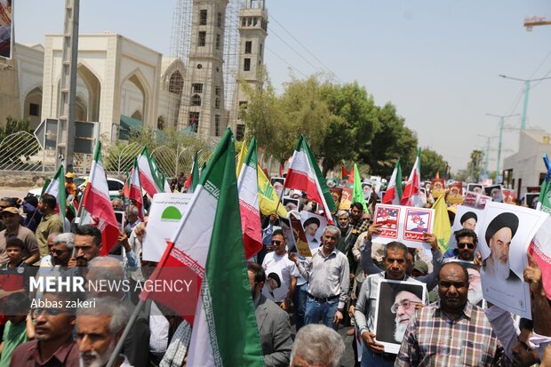 راهپیمایی «جمعه خشم و نصر» در بندرعباس