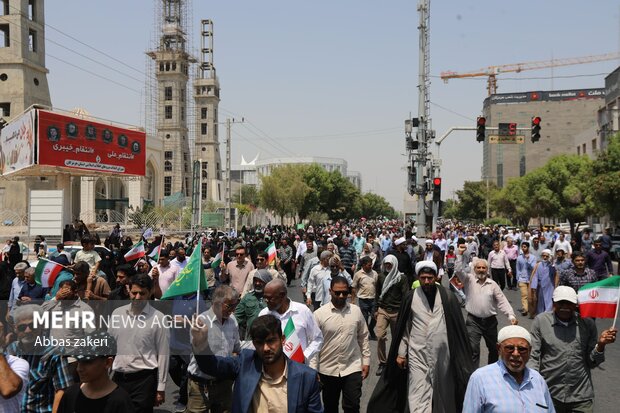 راهپیمایی «جمعه خشم و نصر» در بندرعباس