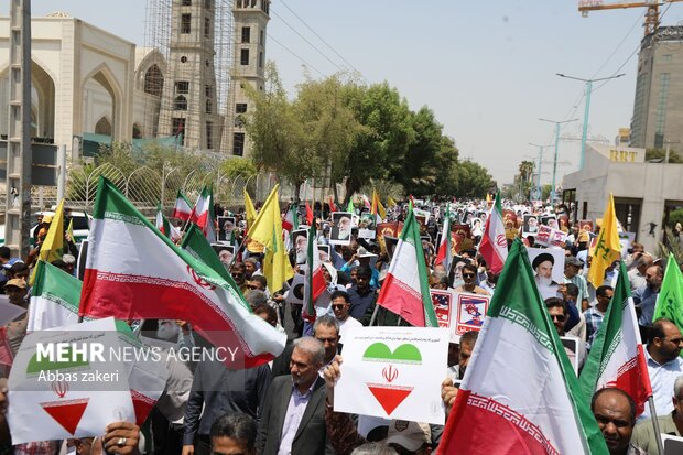 راهپیمایی «جمعه خشم و نصر» در بندرعباس