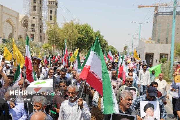 راهپیمایی «جمعه خشم و نصر» در بندرعباس