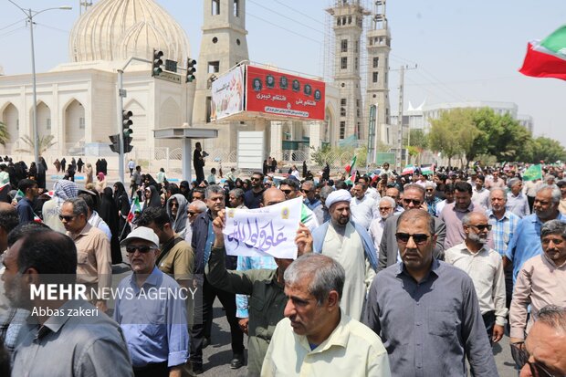 راهپیمایی «جمعه خشم و نصر» در بندرعباس
