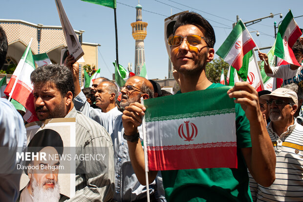 راهپیمایی «جمعه خشم و نصر» در مشهد