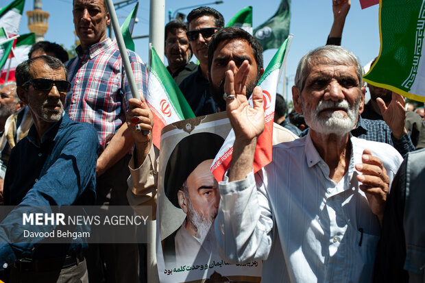 راهپیمایی «جمعه خشم و نصر» در مشهد