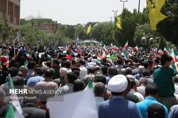 راهپیمایی «جمعه خشم و نصر» در اراک
