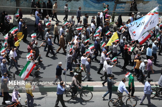 راهپیمایی «جمعه خشم و نصر» در اراک