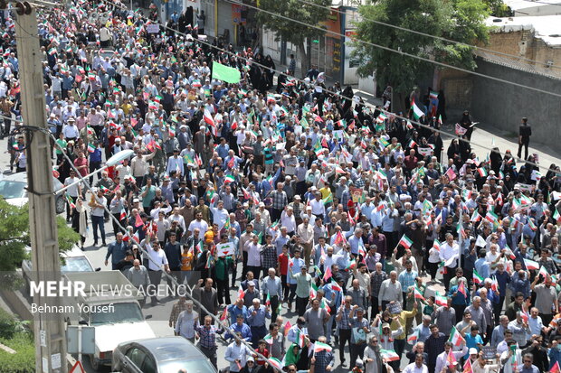 راهپیمایی «جمعه خشم و نصر» در اراک