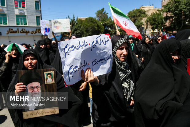 راهپیمایی «جمعه خشم و نصر» در اردبیل