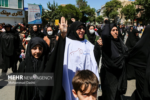 راهپیمایی «جمعه خشم و نصر» در اردبیل
