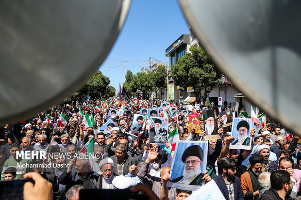 راهپیمایی «جمعه خشم و نصر» در اردبیل