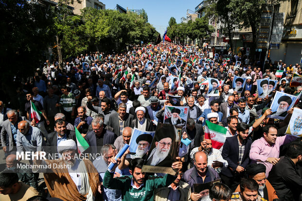راهپیمایی «جمعه خشم و نصر» در اردبیل