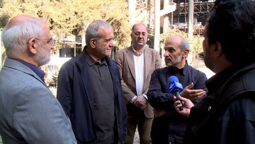 Pezeshkian inspects bombed IRIB HQ after Israeli war crime 