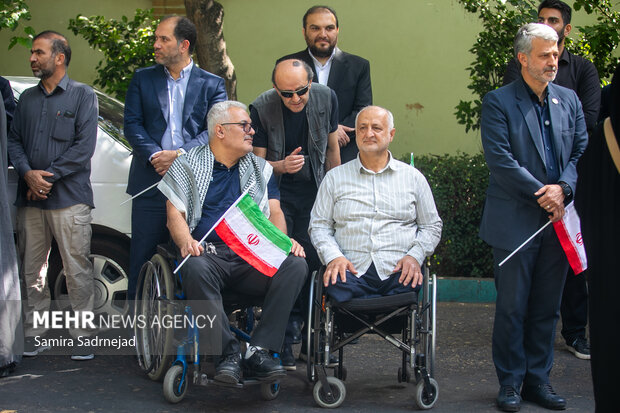 تجمع جامعه ورزش مقابل دفتر سازمان ملل 