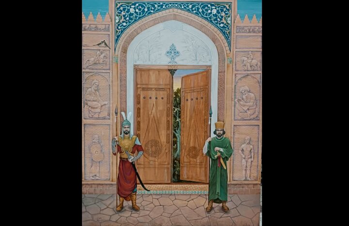 پرترهای از شهید حاجیزاده رونمایی شد؛ ایران یکپارچه در «بنای فرهنگ»