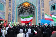 اردبیل میں امریکہ اور غاصب صہیونی حکومت کی جارحیت کے خلاف عوام کا احتجاجی مظاہرہ
