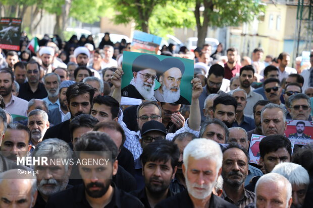 تشییع پیکر مطهر شهدای وطن در کردستان