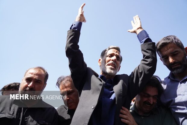 تشییع پیکر هشت شهید حمله رژیم صهیونیستی در خرم‌آباد