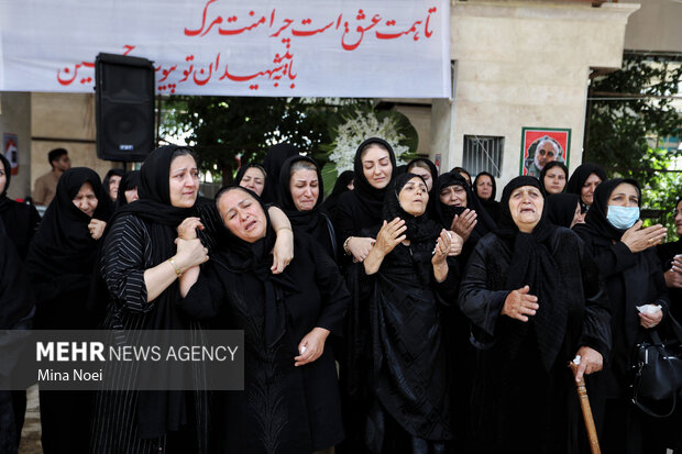 تشییع پیکر پاک شهدای حملات رژیم صهیونیستی در تبریز